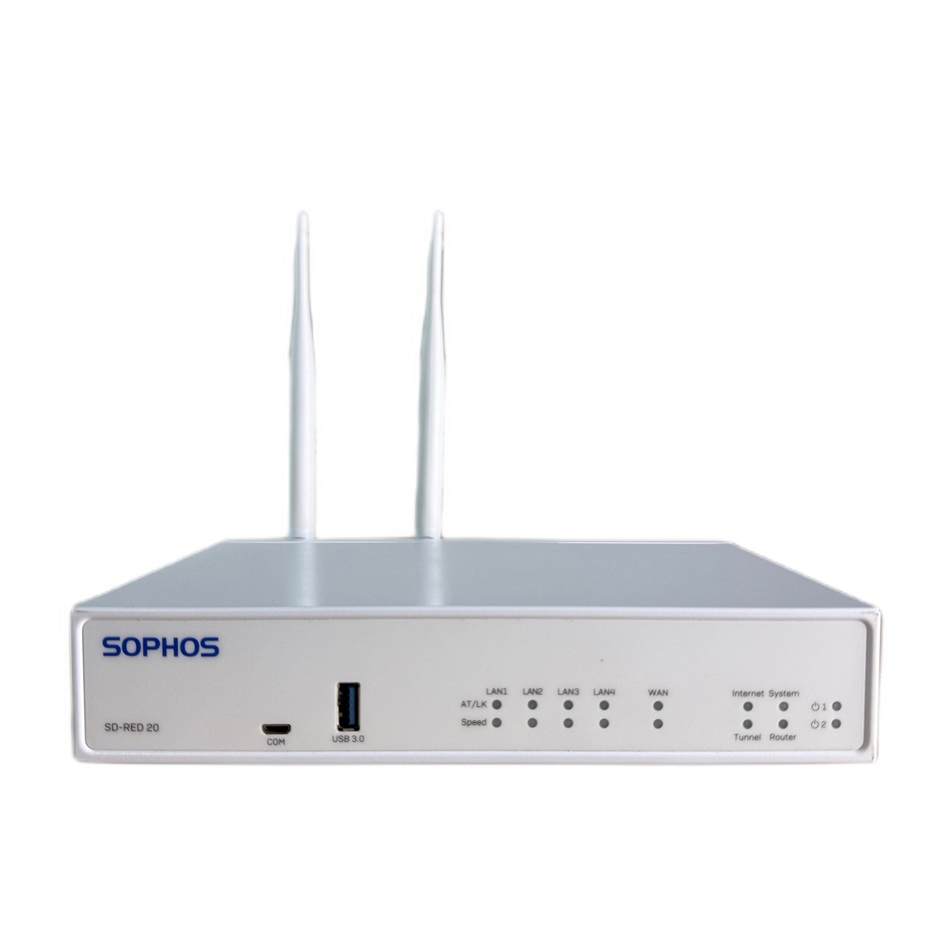 Sophos SD-RED 20 SD-WAN Edge Device weiß mit WLAN Modul und 2 Antennen