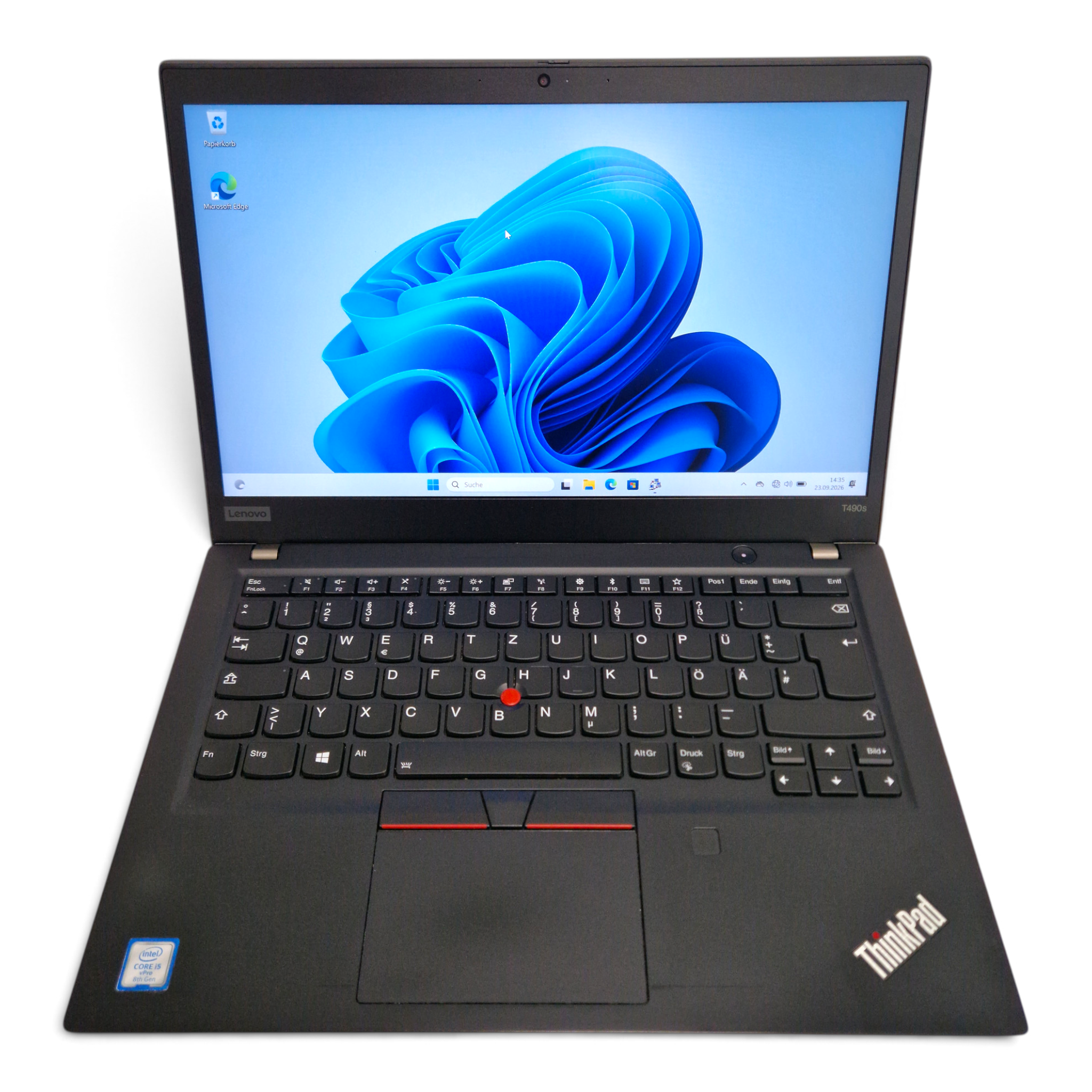 Lenovo ThinkPad T490s 14" Touch Notebook i5-8365U 16 GB RAM 256 GB Win 11 Pro