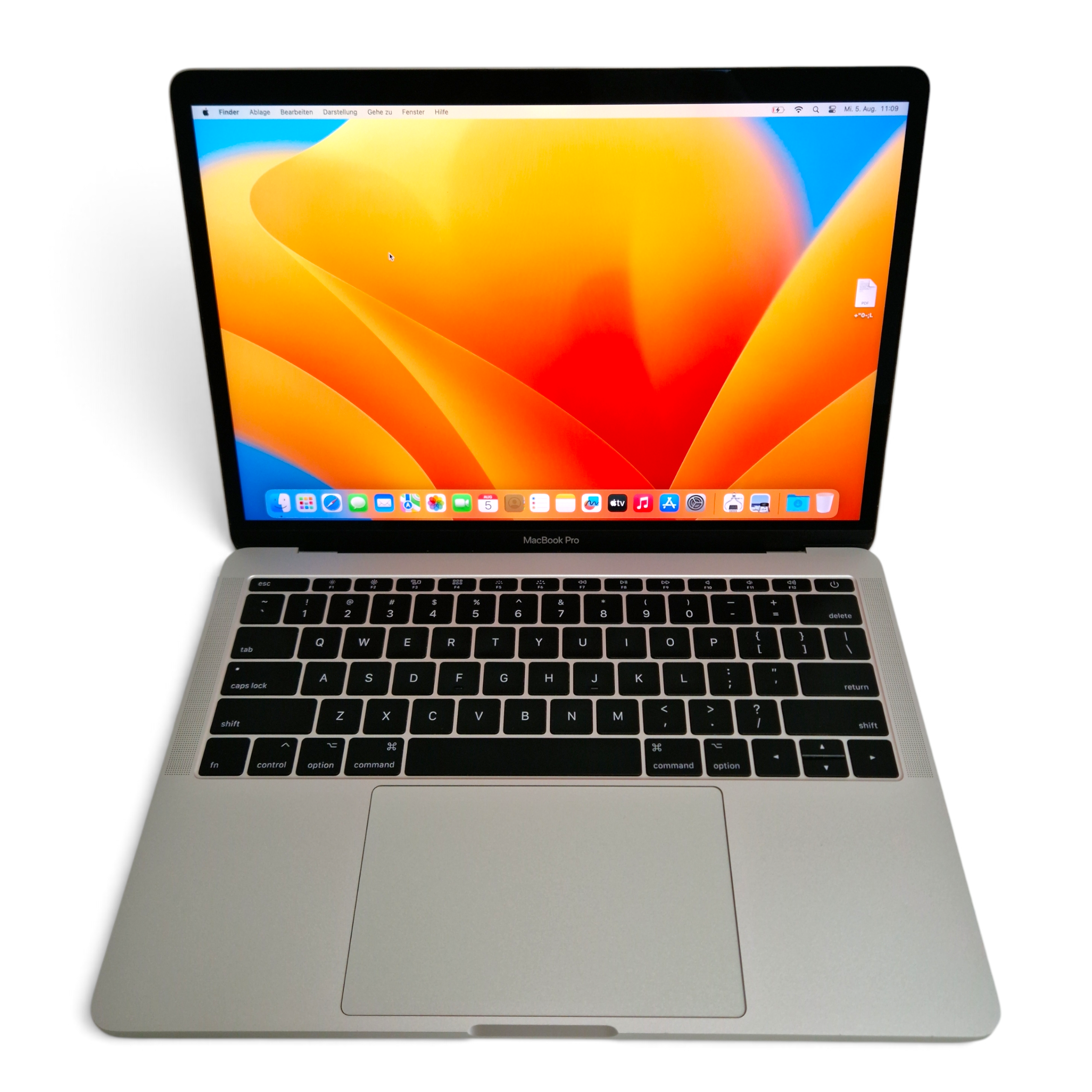 Apple MacBook Pro A1708 (2017) 13" i5-7360U 8 GB RAM 256 GB SSD US-Layout Silber